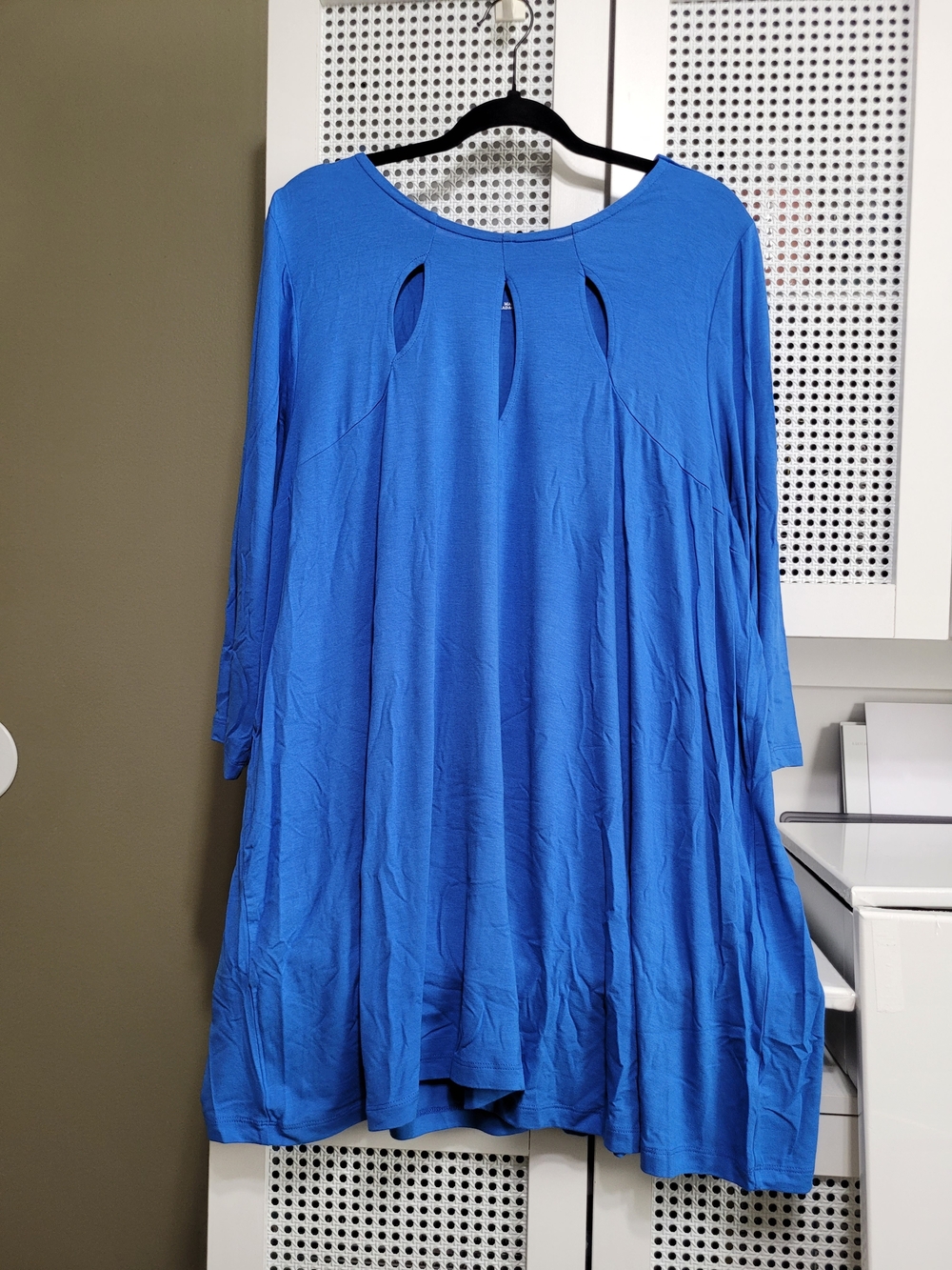 Roaman's Bright Blue Keyhole Tunic